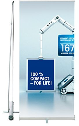 PrintGreen! EXPOLINC Rollup Compact 85 cm mit PrintGreen! Grafik