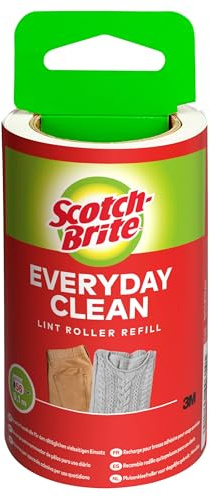 Scotch-Brite Fogli Adesivi di Ricambio per Spazzola Adesiva, 56 Fogli - Ottimo per peli di Animali, Abbigliamento, Mobili