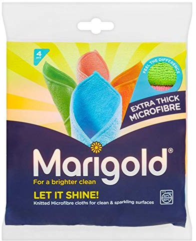 Marigold Let it Shine 4pk - Extra Thick Microfibre Cloths
