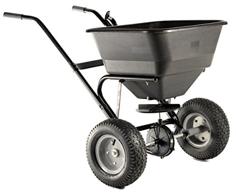 bc-elec – Streuwagen Dünger, Saatgut, sand oder Salz, belastbar bis 30 kg Reifen Air