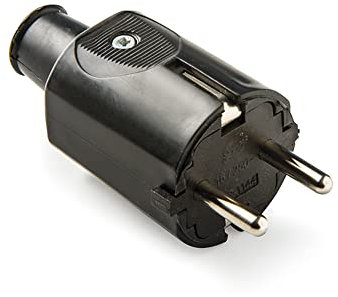 FAMATEL - Clavijas goma IP44 | Goma termoplástica | TT | 16A | 250V | Negro