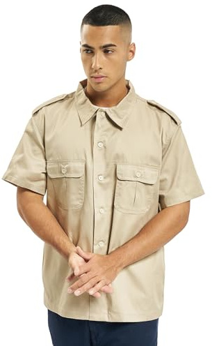 Brandit US Shirt Short Sleeve, Farbe: beige, Größe: 6XL