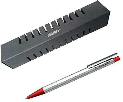 Lamy Kugelschreiber matt Logo Modell 205, Farbe rot inkl. Laser-Gravur