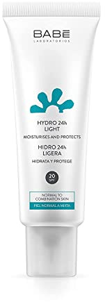 Laboratorios Babé - Crema Facial Hidratante 24 Horas Textura Ligera 50 ml, Hidratación 24 Horas, Protección Solar UVB y UVA, Piel Mixta, Piel Grasa, Calmante, Alivio Inmediato