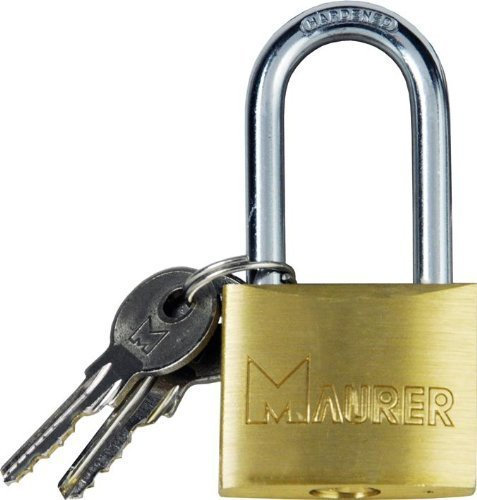 Maurer Conf - Lucchetto con manico lungo, 40 mm. 2 pezzi