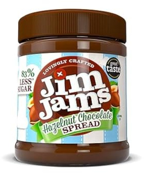 Jim Jams 83% Less Sugar Hazelnut Chocolate Spread 350g
