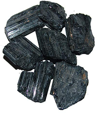 100 Gramm Turmalin schwarz Schörl Roh Steine Wassersteine Natur Roh Stücke unbehandelt.(4123)##