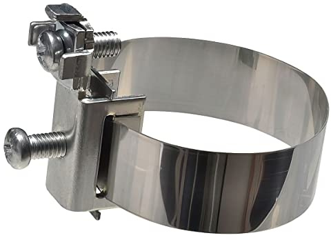 4 Stück - XmediaSat ETEB2 Band Erdungsschelle | Erdungsrohrschelle, 8-120 mm rostfreier Stahl (V2A)