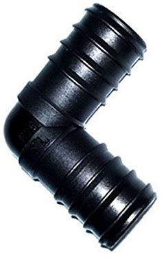 Pisces Coude cannelé 32 mm/32 mm pour tuyau d'arrosage et bassin – Adaptateur de tuyau coudé pour connexion facile au tuyau d'arrosage