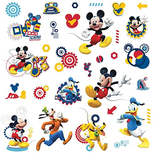 RoomMates RMK2555SCS RM - Disney Micky Maus Wandtattoo, PVC, Bunt, 29 x 13 x 2.5 cm