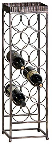 CASABLANCA Weinflaschenregal 'Albana'78 CM Antikgold-Effekt
