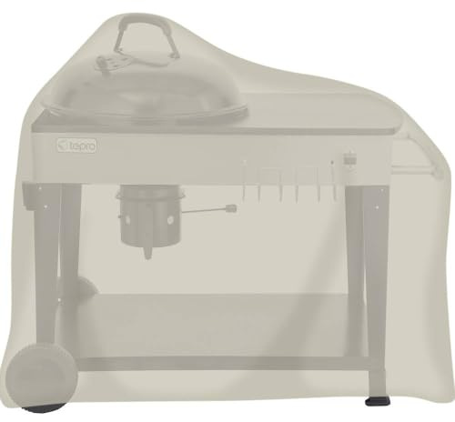 tepro Abdeckhaube Universal für Kugelgrillwagen, beige (75 x 120 x 110 cm)