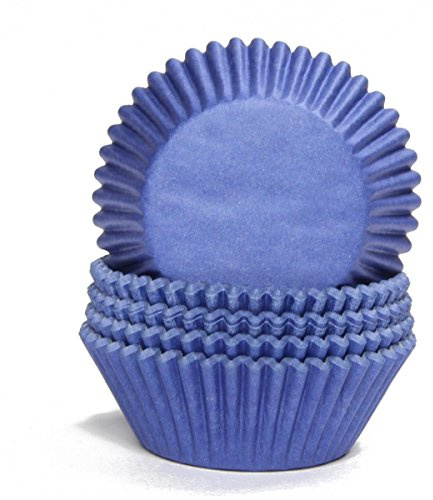 Miss Bakery's House® Papierbackförmchen - Standard - Dunkelblau - 75 Stück - Ø 5 cm x 3 cm - backfest - für Muffins und Cupcakes - Form zum Mitbacken im Ofen