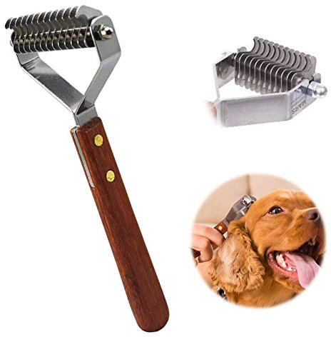 [AIDIYA] Professional Pet Dematting Kamm Fellpflege Abisolierwerkzeug für Hunde und Katzen