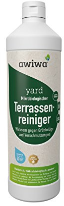 awiwa yard Terrassenreiniger & Grünbelagentferner - ohne Chemie - 1 Liter Konzentrat (1 Liter)