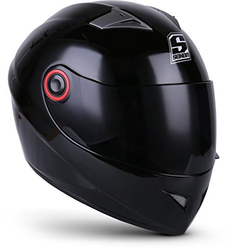Soxon® ST-666 „Deluxe Titan“ · Integral-Helm · Full-Face Motorrad-Helm Roller-Helm Scooter-Helm Cruiser Sturz-Helm Streetfighter-Helm Sport · ECE 22.05 Visier Schnellverschluss Tasche XS–XL (53-62cm)