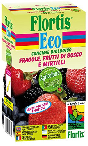Flortis Organic Strawberry, Blueberry and Forest Fruit Fertiliser Pellets, 1000 g
