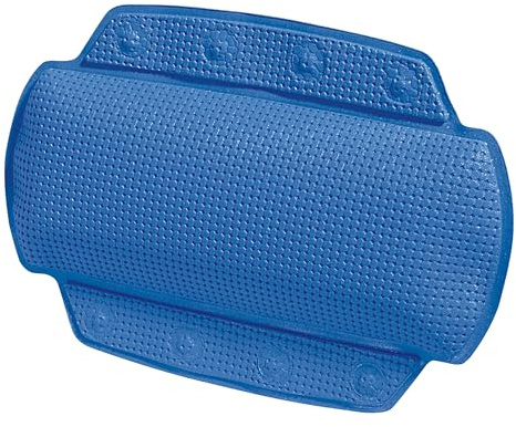 Spirella - Badewannenkissen Alaska Mit 8 Saugnäpfen Antibakteriell - Rutschhemmend Waschbar - Blau - 23 x 32 cm