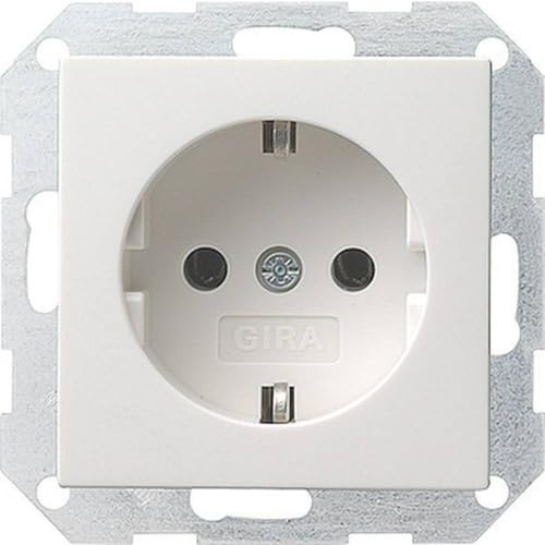 Gira 018827 Schuko Steckdose System 55, reinweiß matt
