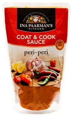 Ina Paarman | Peri-Peri Cooking Sauce | 200ml | Award Winning | Natural Ingredients | Pairs with Fish, Seafood, Chicken, Lamb | Grill, Oven, Fry | Coating | Marinade | Peri-Peri Cooking Sauce