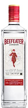 Beefeater London Dry Gin – Der meistausgezeichnete Gin der Welt – Klassisch frischer Gin mit vielschichtigem Charakter – Perfekte harmonische Basis für vielseitige Geschmackskombinationen – 1 x 1 L