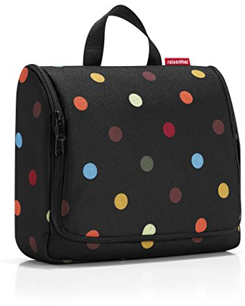 reisenthel toiletbag XL dots - praktischer Kulturbeutel mit Haken, wasserabweisendes Material
