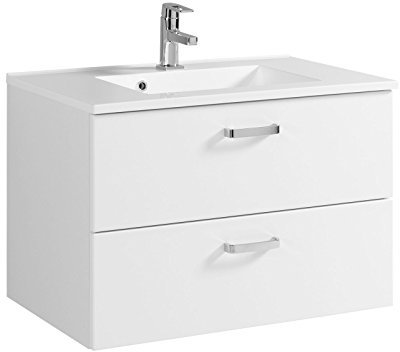 möbelando Waschtisch Badmöbel Waschbecken Waschplatz Badezimmermöbel Schrank Bologna I (90 cm)