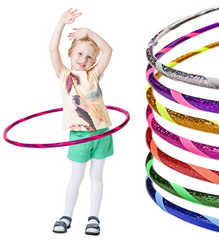 Glamour Kinder Hula Hoop Reifen Ø70cm, Pink-Pink