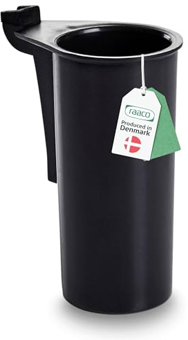 raaco Clip 8-30 Soporte para Tubos para Panel Perforado y Pared de Herramientas, Diámetro 30 mm, Ideal para Lápices, Pinceles y Pequeñas Herramientas, Robusto Soporte de Polipropileno, Set de 4