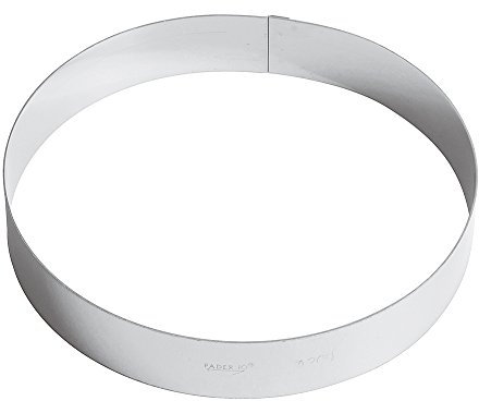 Paderno 47530-20 Anello per Torte Cm 20, Acciaio Inox