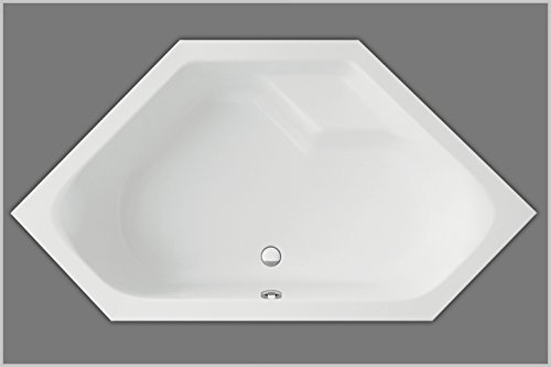 Vasca angolare acrilico II 145 X 145, rettangolare Variante, in acrilico, colore bianco