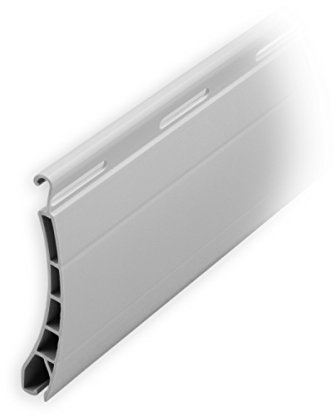 DIWARO Kunststoff Rolladen Ersatzlamelle Profil Pico, Deckbreite 37mm Nenndicke 8mm, Fixlänge 1100 mm in der Farbe Grau (Profil Pico | Farbe Grau | Länge 1100mm)