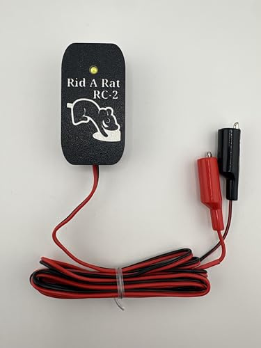 Rid-a-Rat Model RC-2 Designed for Use in Vehicle Engines, RVs, Boats to Defend Against Rats, Mice, and Any Other Rodent Invaders. Using Strobing LED's and Magnetic Mounting.