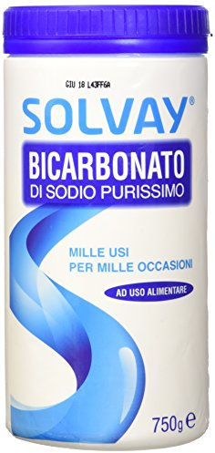 Solvay® - Bicarbonato di Sodio 750g - Multiuso - Ad uso alimentare - Casa; Cucina; Lavatrice