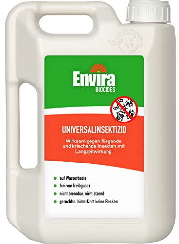 Envira Universal Insekten Abwehrspray 2 Liter - Spray mit Langzeitwirkung gegen Trauermücken, Silberfische, Lebensmittelmotten & weiteres Ungeziefer - Mittel gegen Insekten (PT19)