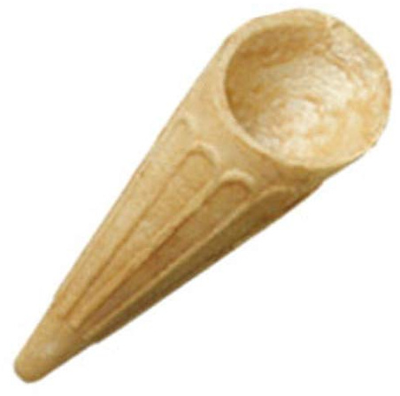 PZ 1000 à Dosette pour glace à forme pointe de cône pour coupes à glace et à gâteau couleur neutre