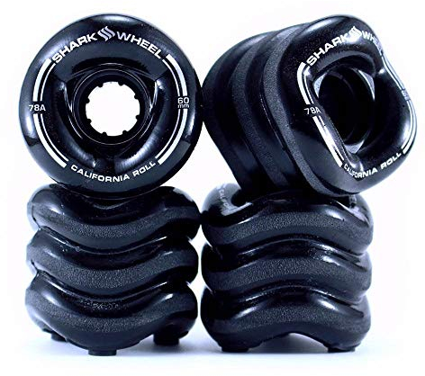 Shark Wheel SHARKWHEEL 60 mm, 78a Skateboard-Räder (schwarz)