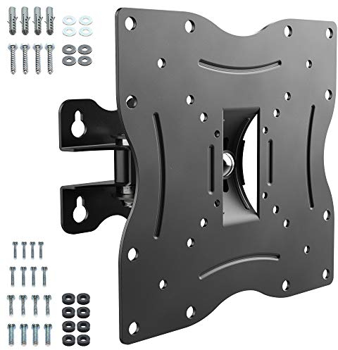 RICOO Supporto TV parete R12 Girevole Inclinabile Televisore 13”-32” 33-81 cm Staffa universale Televisione LED/LCD/Curvo VESA 50 x 50-200 x 200