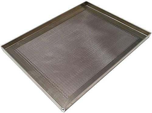 Erre4m Teglia da Forno Forata 60x40x2(h.) cm. in Alluminio Professionale