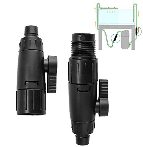 Aquarium Hose Valve, Fish Tank Hose Pipe Quick Release Connector Adapter Aquarium Filter Connector(16mm/0.6inch)
