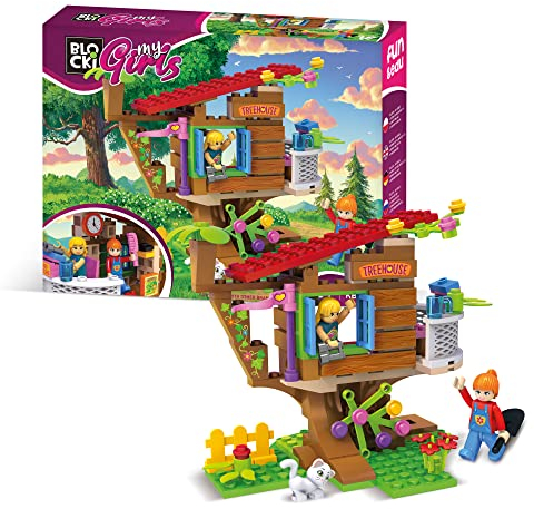 BLOCKI Icom Polen blockiert MyGirls Tree House | 140 Artikel | Spielzeugblöcke | Alter +6 entwickeln Kreativität | Sie unterstützen die geistige, motorische und künstlerische Entwicklung
