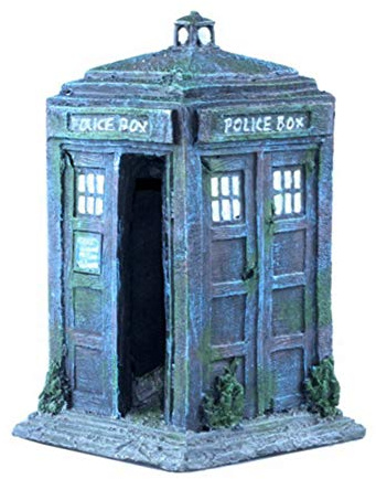 Aquarium-Deko-Figur, Heim- oder Fischtank-Design, Modell-Aquarium-Dekoration, Polizeistand, 10,4 x 9,9 x 17 cm