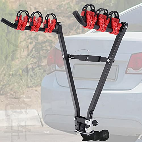 Portabici da auto 3601 portabici in acciaio gancio da traino posteriore per auto per 3 bici Portabiciclette per auto Portabici posteriore per auto Portabiciclette per auto Gancio di traino