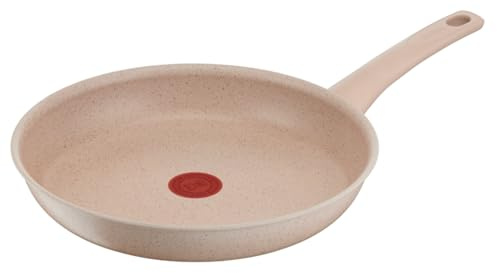 Tefal G29306 Delight Bratpfanne 28 cm | unbedenkliche Antihaftversiegelung | Thermo-Signal Temperaturanzeiger | 100% recycelter Aluminium-Körper | induktionsgeeignet | Made In France | Sandstein