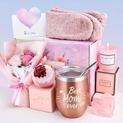 JUPOZOP Geschenk für neue Mütter nach der Geburt, Geburtstagsgeschenke von Töchtern, entspannender Geschenkkorb für Mutter, Oma, Schwiegermutter