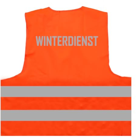 Winterdienst Warnweste BZW. Signalweste mit reflektierendem Aufdruck ID: 770