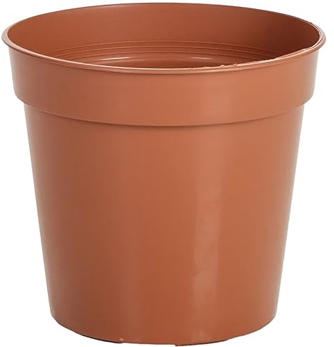 GardenersDream Lightweight Terracotta Plastic Plant Pots, Easy Release, Weather-Resistant - Suitable for Indoor and Outdoor Use, Available in Large and Small Sizes for Flowers, Plants Herbs