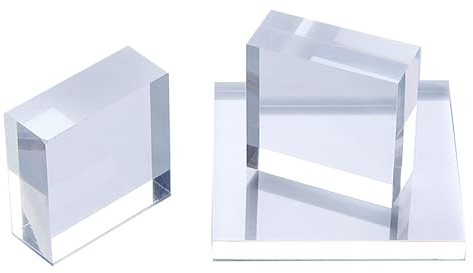 DryiC Acryl Platten Glas Acryl Panel Display Block Square Geeignet Für Bastelarbeiten, Dicke 8mm,5cm x 5cm（5pcs）