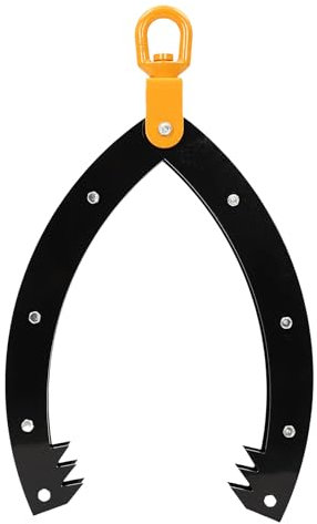 Stammhebezange Schwenkbare Schleppzange aus Stahl Baumstamm-Greifhaken-Zange 32-Zoll für Traktoren Rutschtraktoren Skidder Schwarz Orange