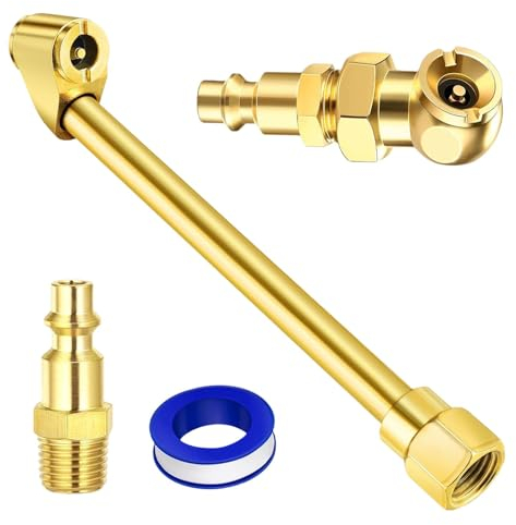 Luftspannfutter für Reifen, Luftspannfutter-Kit - Hochleistungs-Reifen-Luftschlauch-Anschluss-Luftspannfutter-Set | Robustes Reifenfüllgerät, Spannfutter, Kompressor-Zubehör für Autos, Fahrräder, Moto